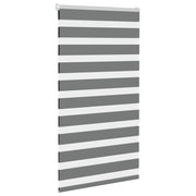 Vidaxl zebra rolgordijn 75x150 cm stofbreedte 70,9 cm donkergrijs - afbeelding 3