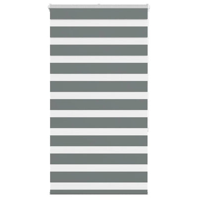Vidaxl zebra rolgordijn 80x150 cm stofbreedte 75,9 cm donkergrijs