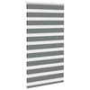 Vidaxl zebra rolgordijn 80x150 cm stofbreedte 75,9 cm donkergrijs