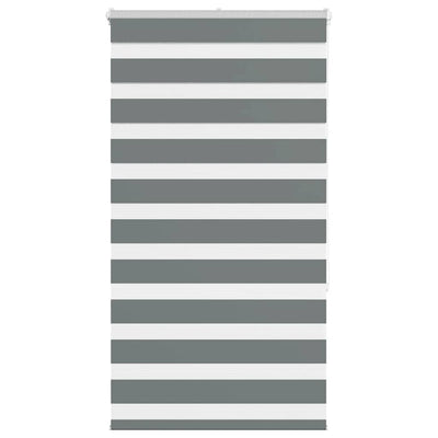 Vidaxl zebra rolgordijn 85x150 cm stofbreedte 80,9 cm donkergrijs