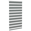 Vidaxl zebra rolgordijn 90x150 cm stofbreedte 85,9 cm donkergrijs