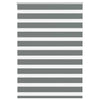 Vidaxl zebra rolgordijn 100x150 cm stofbreedte 95,9 cm donkergrijs