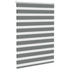 Vidaxl zebra rolgordijn 100x150 cm stofbreedte 95,9 cm donkergrijs