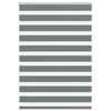Vidaxl zebra rolgordijn 105x150 cm stofbreedte 100,9 cm donkergrijs