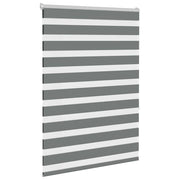 Vidaxl zebra rolgordijn 115x150 cm stofbreedte 110,9 cm donkergrijs - afbeelding 3