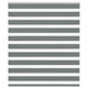 Vidaxl zebra rolgordijn 130x150 cm stofbreedte 125,9 cm donkergrijs