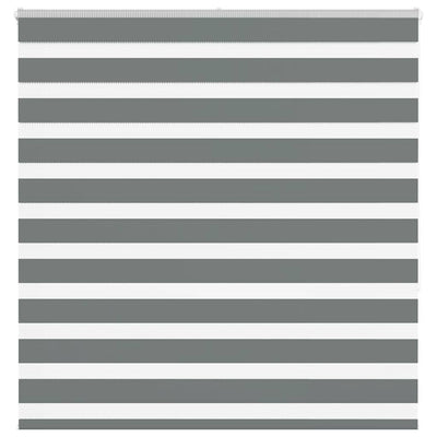Vidaxl zebra rolgordijn 140x150 cm stofbreedte 135,9 cm donkergrijs