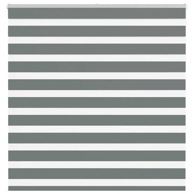Vidaxl zebra rolgordijn 145x150 cm stofbreedte 140,9 cm donkergrijs