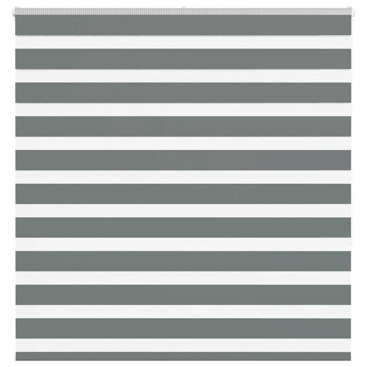 Vidaxl zebra rolgordijn 145x150 cm stofbreedte 140,9 cm donkergrijs