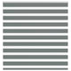 Vidaxl zebra rolgordijn 145x150 cm stofbreedte 140,9 cm donkergrijs