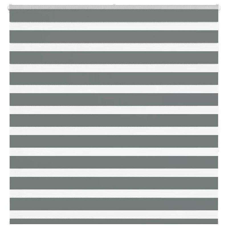 Vidaxl zebra rolgordijn 145x150 cm stofbreedte 140,9 cm donkergrijs