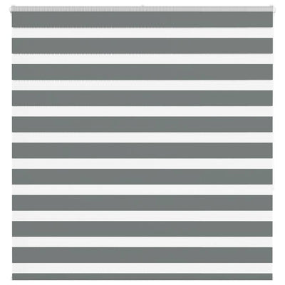Vidaxl zebra rolgordijn 150x150 cm stofbreedte 145,9 cm donkergrijs