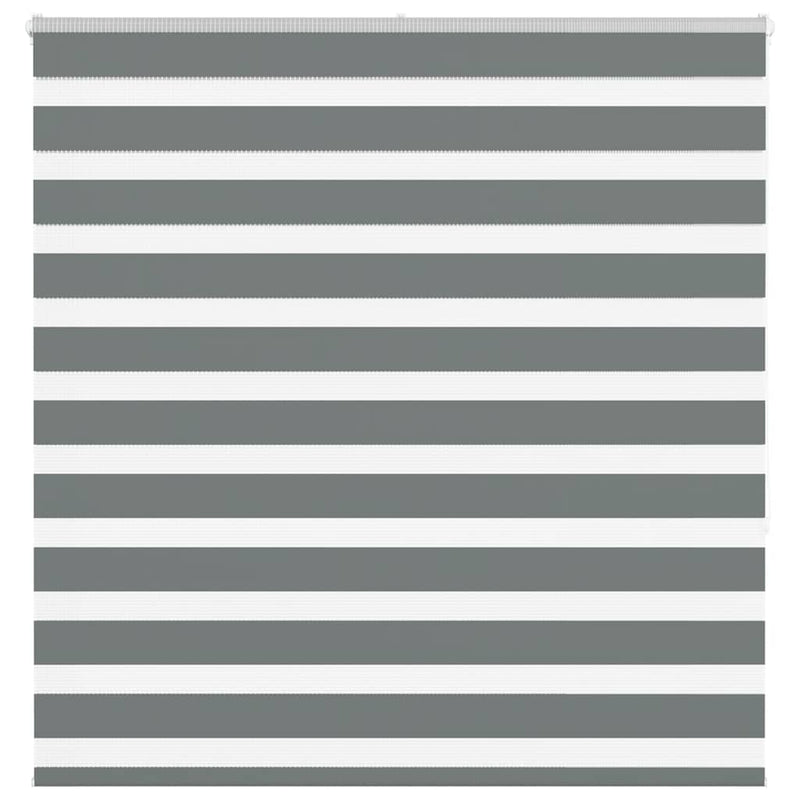 Vidaxl zebra rolgordijn 150x150 cm stofbreedte 145,9 cm donkergrijs