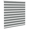 Vidaxl zebra rolgordijn 150x150 cm stofbreedte 145,9 cm donkergrijs