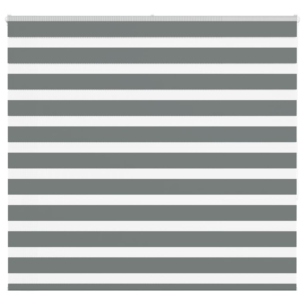 Vidaxl zebra rolgordijn 160x150 cm stofbreedte 155,9 cm donkergrijs