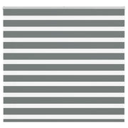 Vidaxl zebra rolgordijn 160x150 cm stofbreedte 155,9 cm donkergrijs - afbeelding 1