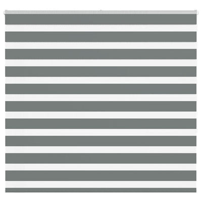 Vidaxl zebra rolgordijn 165x150 cm stofbreedte 160,9 cm donkergrijs