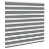 Vidaxl zebra rolgordijn 165x150 cm stofbreedte 160,9 cm donkergrijs