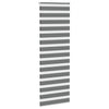 Vidaxl zebra rolgordijn 90x200 cm stofbreedte 85,9 cm donkergrijs