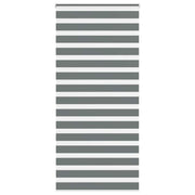 Vidaxl zebra rolgordijn 110x200 cm stofbreedte 105,9 cm donkergrijs - afbeelding 1