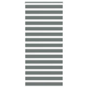 Vidaxl zebra rolgordijn 115x200 cm stofbreedte 110,9 cm donkergrijs - afbeelding 1
