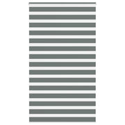 Vidaxl zebra rolgordijn 120x200 cm stofbreedte 115,9 cm donkergrijs - afbeelding 1