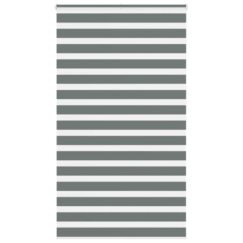 Vidaxl zebra rolgordijn 120x200 cm stofbreedte 115,9 cm donkergrijs