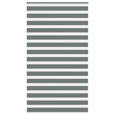 Vidaxl zebra rolgordijn 120x200 cm stofbreedte 115,9 cm donkergrijs