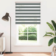 Vidaxl zebra rolgordijn 120x200 cm stofbreedte 115,9 cm donkergrijs - afbeelding 2