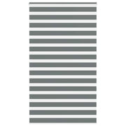 Vidaxl zebra rolgordijn 125x200 cm stofbreedte 120,9 cm donkergrijs - afbeelding 1