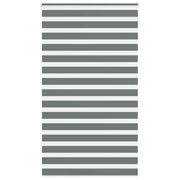 Vidaxl zebra rolgordijn 135x200 cm stofbreedte 130,9 cm donkergrijs - afbeelding 1