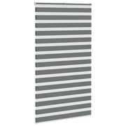 Vidaxl zebra rolgordijn 135x200 cm stofbreedte 130,9 cm donkergrijs - afbeelding 3