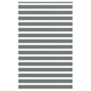 Vidaxl zebra rolgordijn 140x200 cm stofbreedte 135,9 cm donkergrijs - afbeelding 1