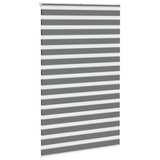 Vidaxl zebra rolgordijn 140x200 cm stofbreedte 135,9 cm donkergrijs - afbeelding 3