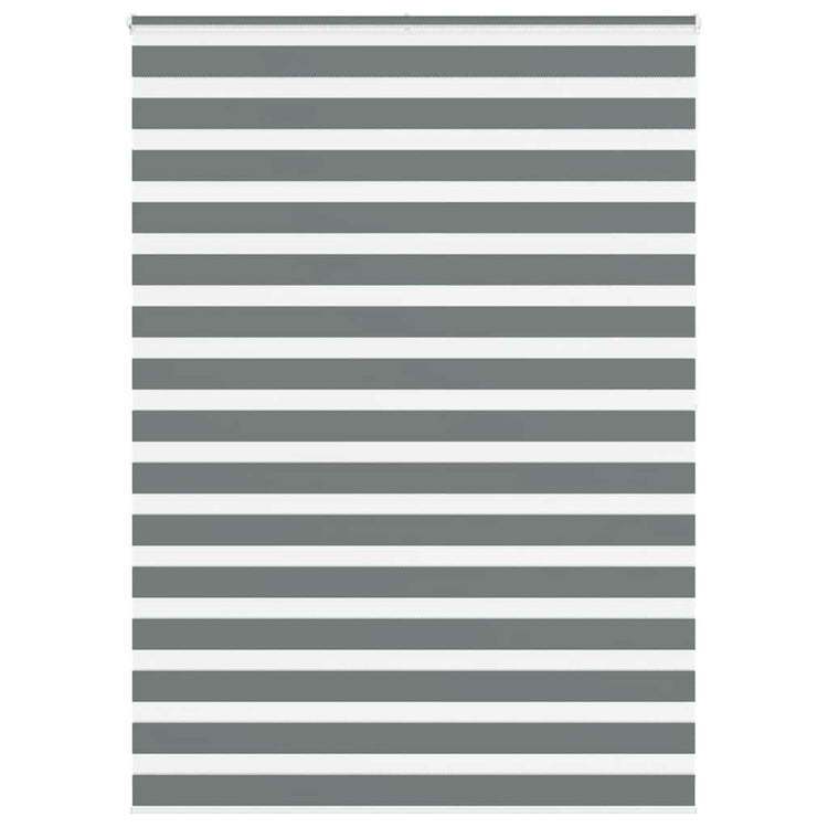 Vidaxl zebra rolgordijn 160x200 cm stofbreedte 155,9 cm donkergrijs
