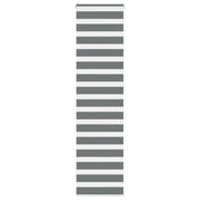 Vidaxl zebra rolgordijn 55x230 cm stofbreedte 50,9 cm donkergrijs - afbeelding 1