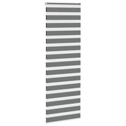 Vidaxl zebra rolgordijn 80x230 cm stofbreedte 75,9 cm donkergrijs - afbeelding 3