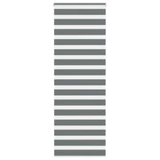 Vidaxl zebra rolgordijn 85x230 cm stofbreedte 80,9 cm donkergrijs - afbeelding 1