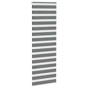 Vidaxl zebra rolgordijn 85x230 cm stofbreedte 80,9 cm donkergrijs - afbeelding 3