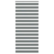 Vidaxl zebra rolgordijn 100x230 cm stofbreedte 95,9 cm donkergrijs - afbeelding 1