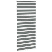 Vidaxl zebra rolgordijn 110x230 cm stofbreedte 105,9 cm donkergrijs - afbeelding 3