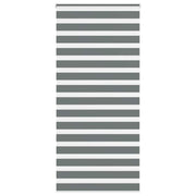 Vidaxl zebra rolgordijn 115x230 cm stofbreedte 110,9 cm donkergrijs - afbeelding 1