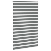 Vidaxl zebra rolgordijn 140x230 cm stofbreedte 135,9 cm donkergrijs - afbeelding 3