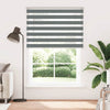 Vidaxl zebra rolgordijn 160x230 cm stofbreedte 155,9 cm donkergrijs