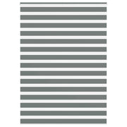 Vidaxl zebra rolgordijn 165x230 cm stofbreedte 160,9 cm donkergrijs - afbeelding 1