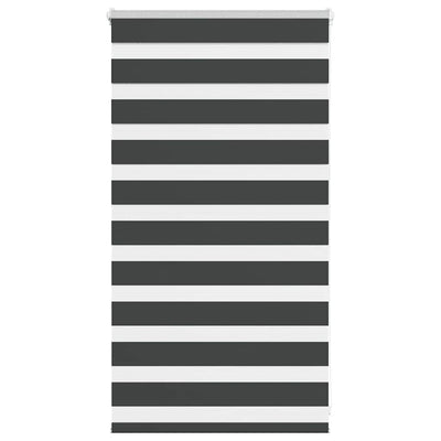 Vidaxl zebra rolgordijn 80x100 cm stofbreedte 75,9 cm zwart