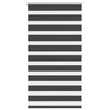 Vidaxl zebra rolgordijn 80x100 cm stofbreedte 75,9 cm zwart