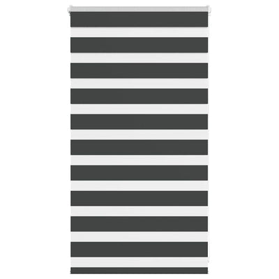 Vidaxl zebra rolgordijn 80x100 cm stofbreedte 75,9 cm zwart