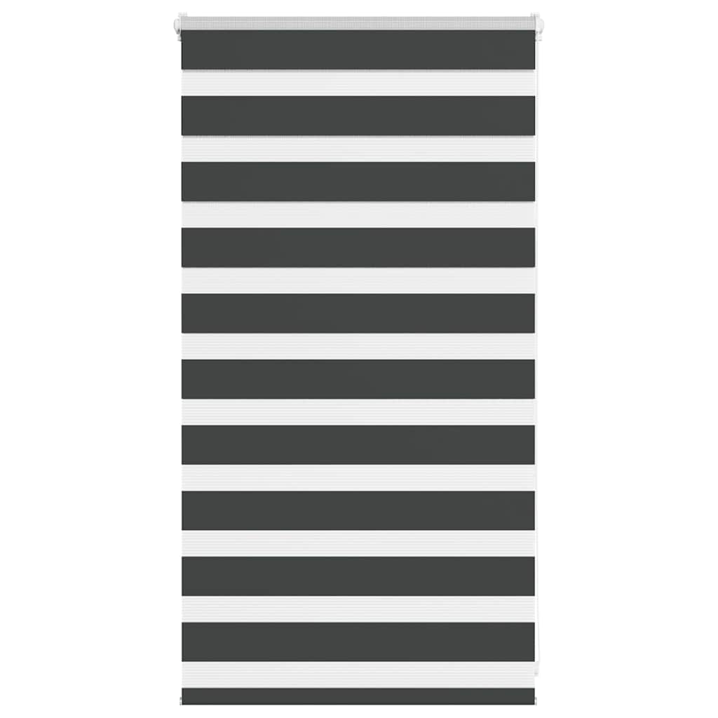Vidaxl zebra rolgordijn 85x100 cm stofbreedte 80,9 cm zwart