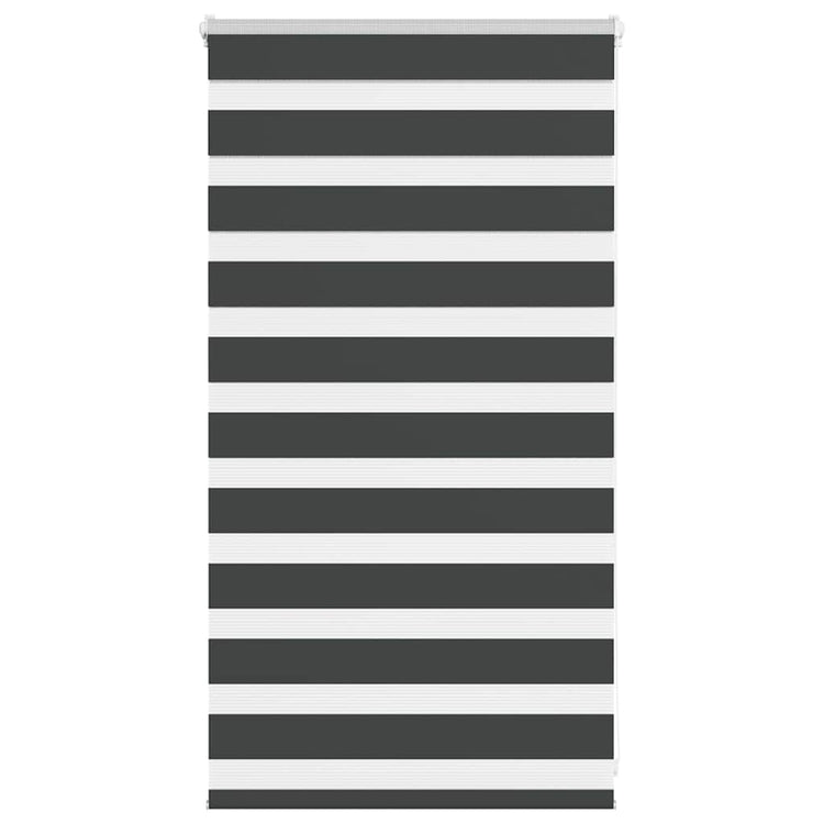 Vidaxl zebra rolgordijn 85x100 cm stofbreedte 80,9 cm zwart